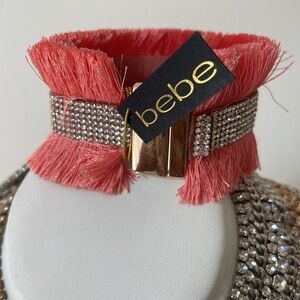 Gorgeous peach rhinestone bracelet by viviglam 🌹🌹🌹